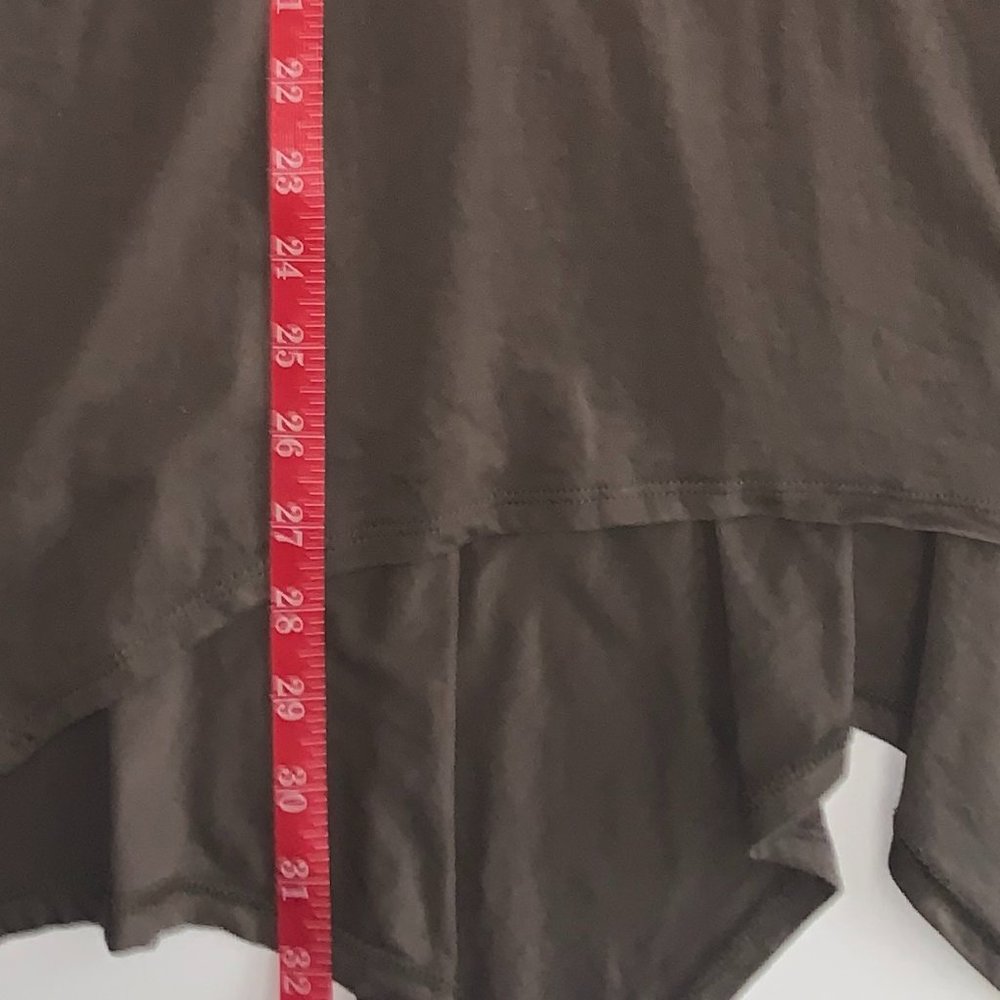 NWOT Logo Lori Goldstein Long Sleeve Dark Camo Green (Almost Brown) Shirt Sz Lg - Picture 9 of 13